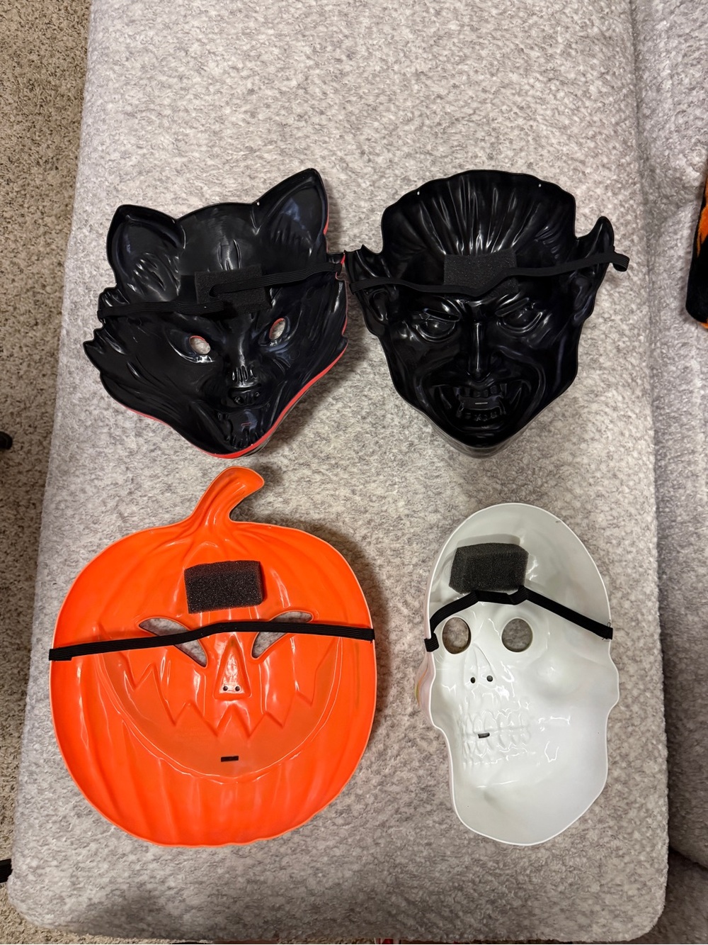 Set of 4 Target Brand Neon Halloween Monster Masks - Picture 2 of 7